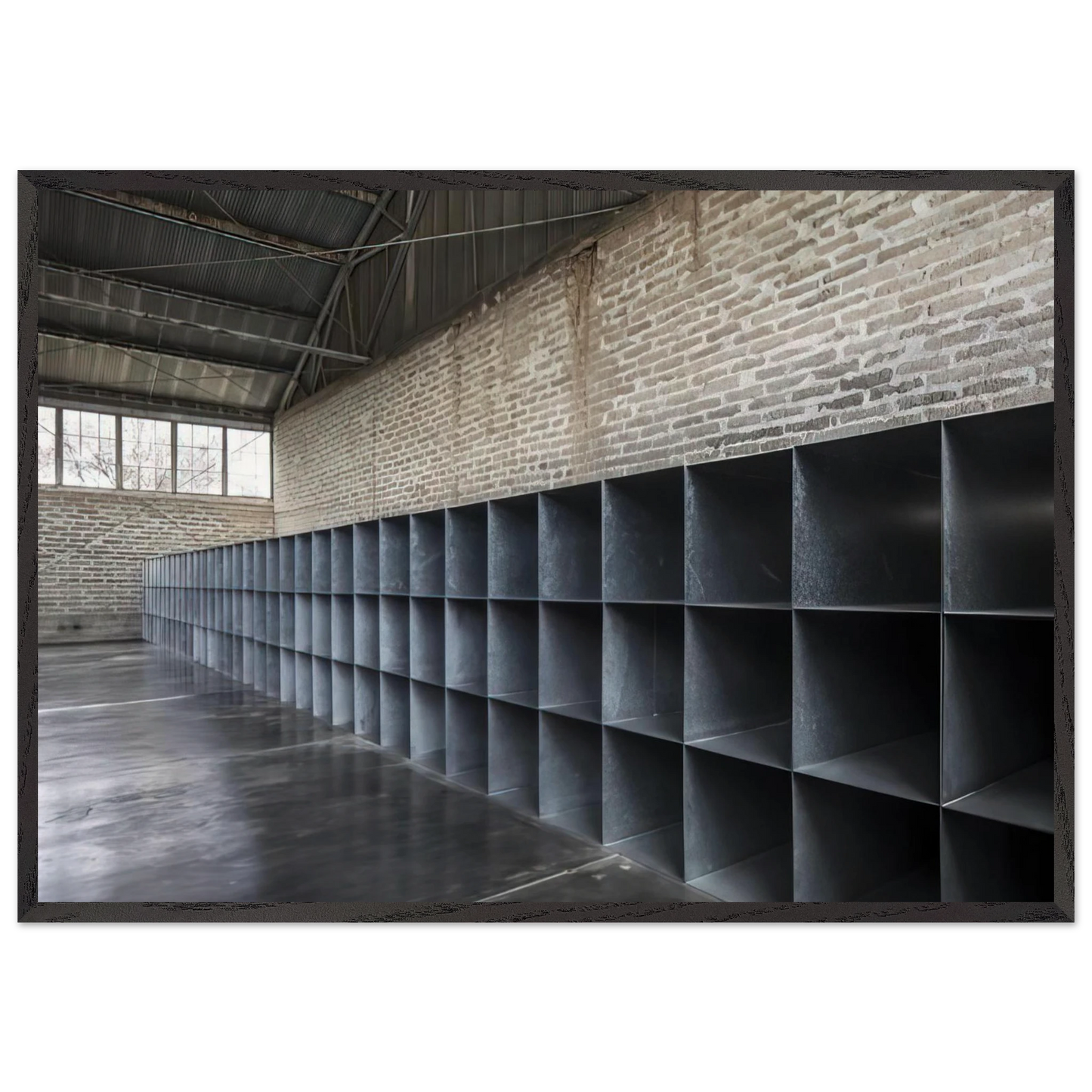 Untitled The Block - 1969 - Donald Judd Framed Art Print – Black Wooden Frame - Default Title - -Framed Art Print