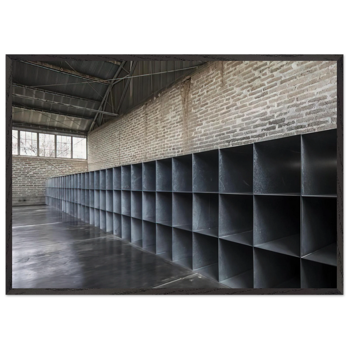 Untitled The Block - 1969 - Donald Judd 70x100 cm / 28x40 inches Framed Art Print – Black Wooden Frame