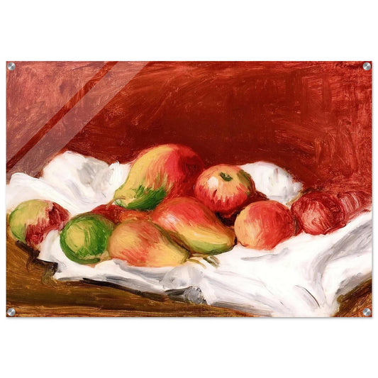 Pears and Apples - Pierre-Auguste Renoir Acrylic Print - 70x100 cm / 28x40″ inches | Pierre-Auguste Renoir Wall Art | Pierre-Auguste Renoir Prints