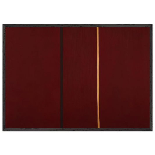 Covenant - Barnett Newman Framed Art Print – Black Wooden Frame - Default Title - -Framed Art Print