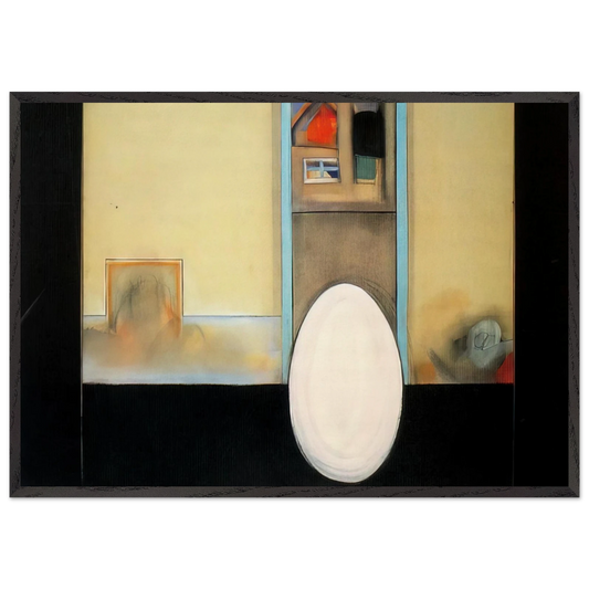 The House - Feminist Art - Miriam Schapiro Framed Art Print – Black Wooden Frame - Default Title - -Framed Art Print