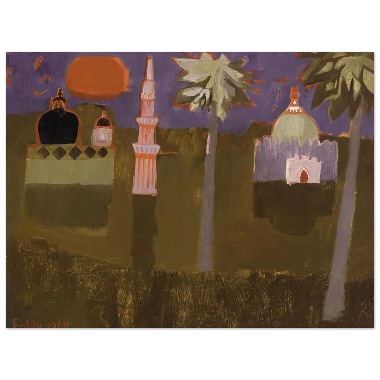 Mary Fedden - Minorets - 1968 Fine Art Poster - Default Title