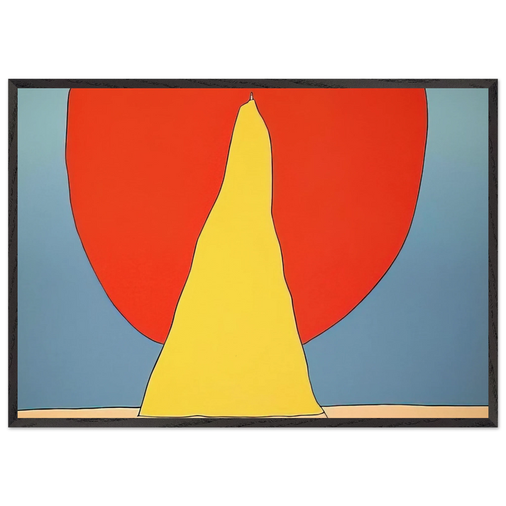 CLOSER TO GOD 1971 - Peter Max 70x100 cm / 28x40 inches Framed Art Print – Black Wooden Frame