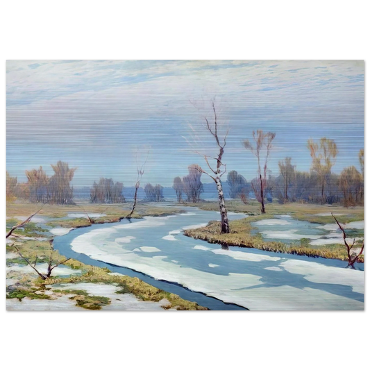 Early spring - Arkhyp Kuindzhi Brushed Aluminum Print - 70x100 cm / 28x40 inches | Arkhyp Kuindzhi Aluminum Print | Arkhyp Kuindzhi Prints