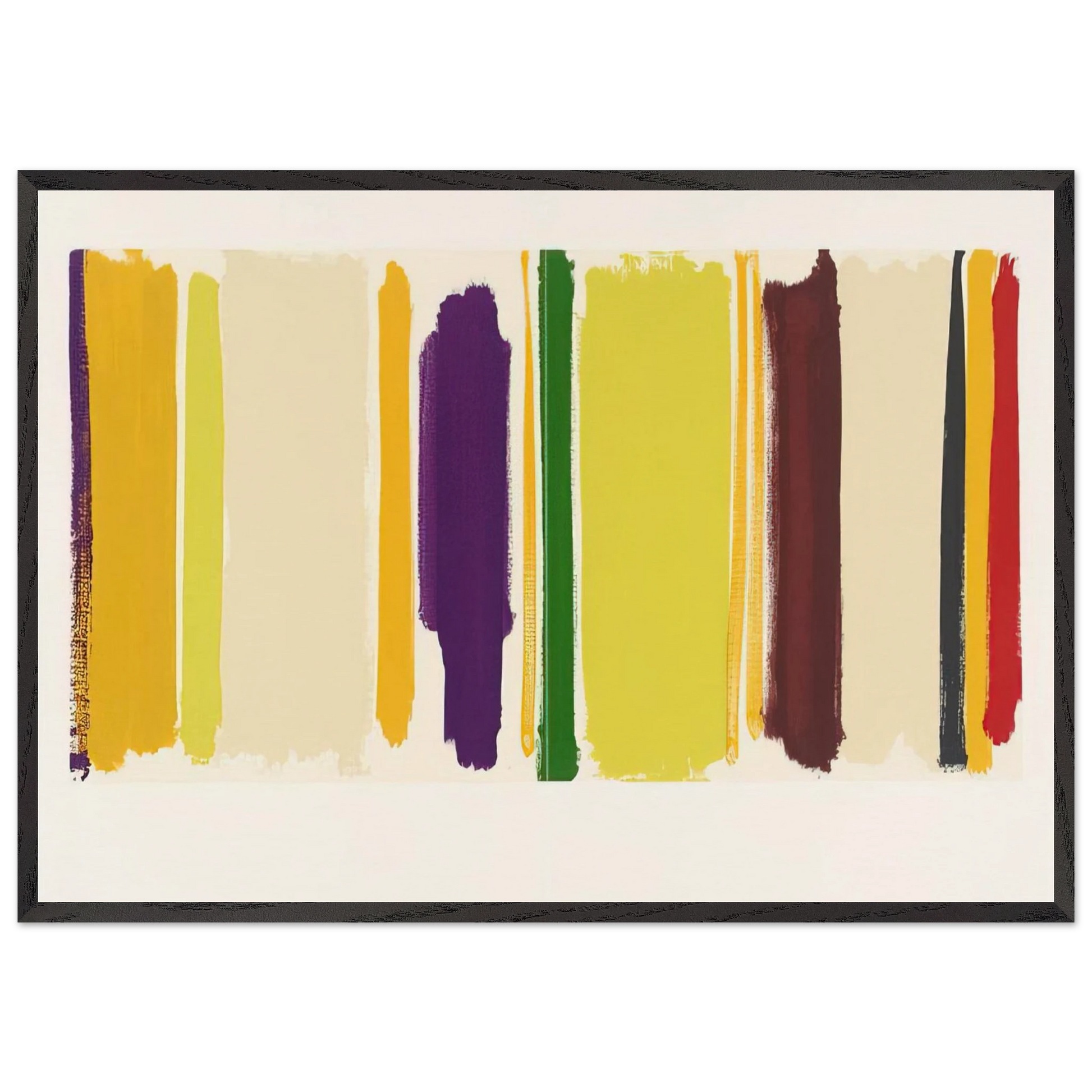 Untitled From The Shapes of Colour - 1978 N1 - Patrick Heron Framed Art Print – Black Wooden Frame - Default Title - -Framed Art Print