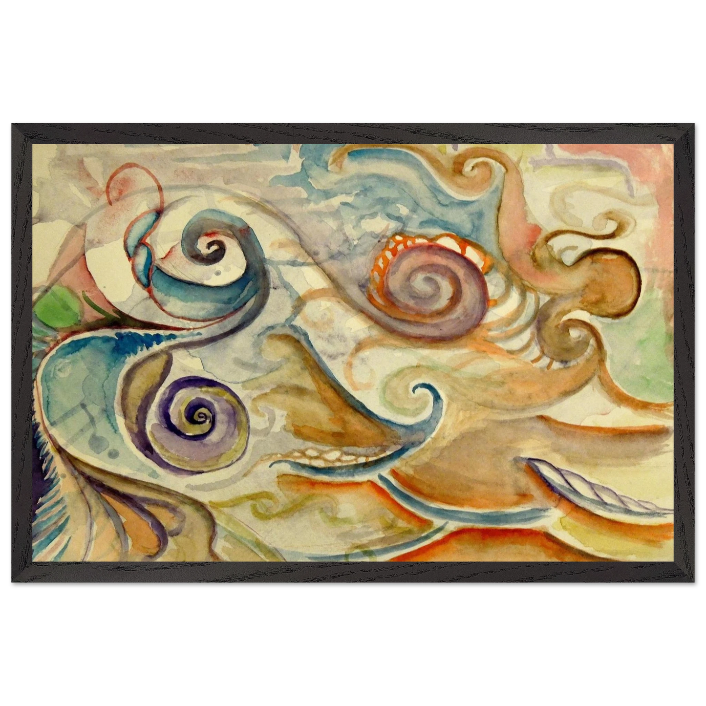 Walter Inglis Anderson - Walter Anderson Wall art - 70x70 cm / 28x28 Inches - Premium Wooden Framed Poster With Fine Art Paper - Black frame