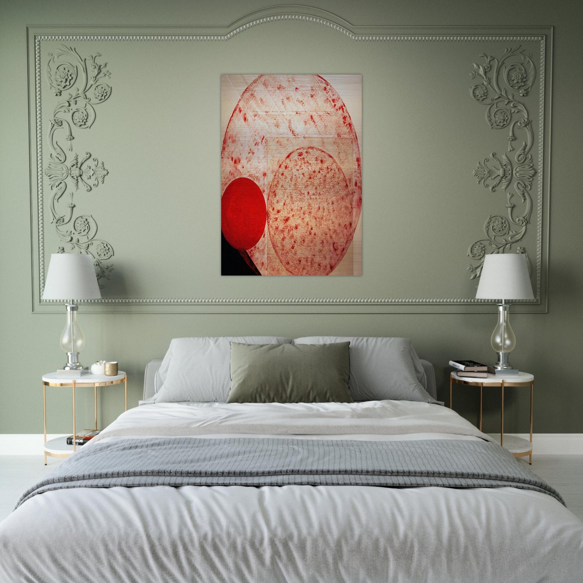 Painting. Red - 1987 - Lygia Pape Brushed Aluminum Print - 70x100 cm / 28x40 inches | Lygia Pape Aluminum Print | Lygia Pape Prints