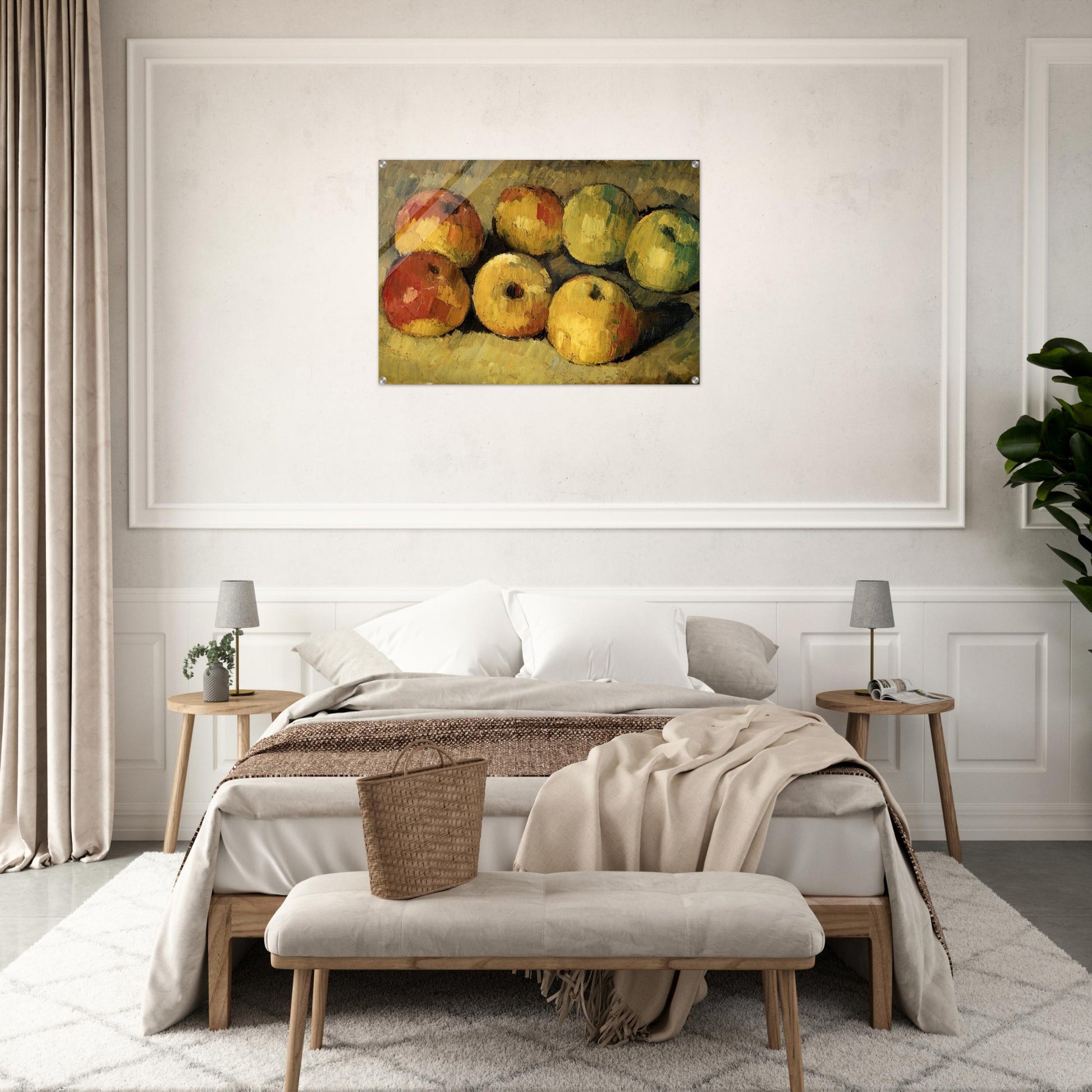 Apples - Paul Cézanne Acrylic Print - 70x100 cm / 28x40″ inches | Paul Cézanne Wall Art | Paul Cézanne Prints
