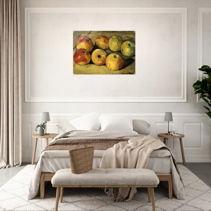 Apples - Paul Cézanne Acrylic Print - 70x100 cm / 28x40″ inches | Paul Cézanne Wall Art | Paul Cézanne Prints