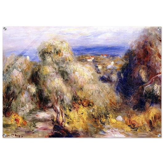 View of Cannet - Pierre-Auguste Renoir Acrylic Print - 70x100 cm / 28x40″ inches | Pierre-Auguste Renoir Wall Art | Pierre-Auguste Renoir Prints