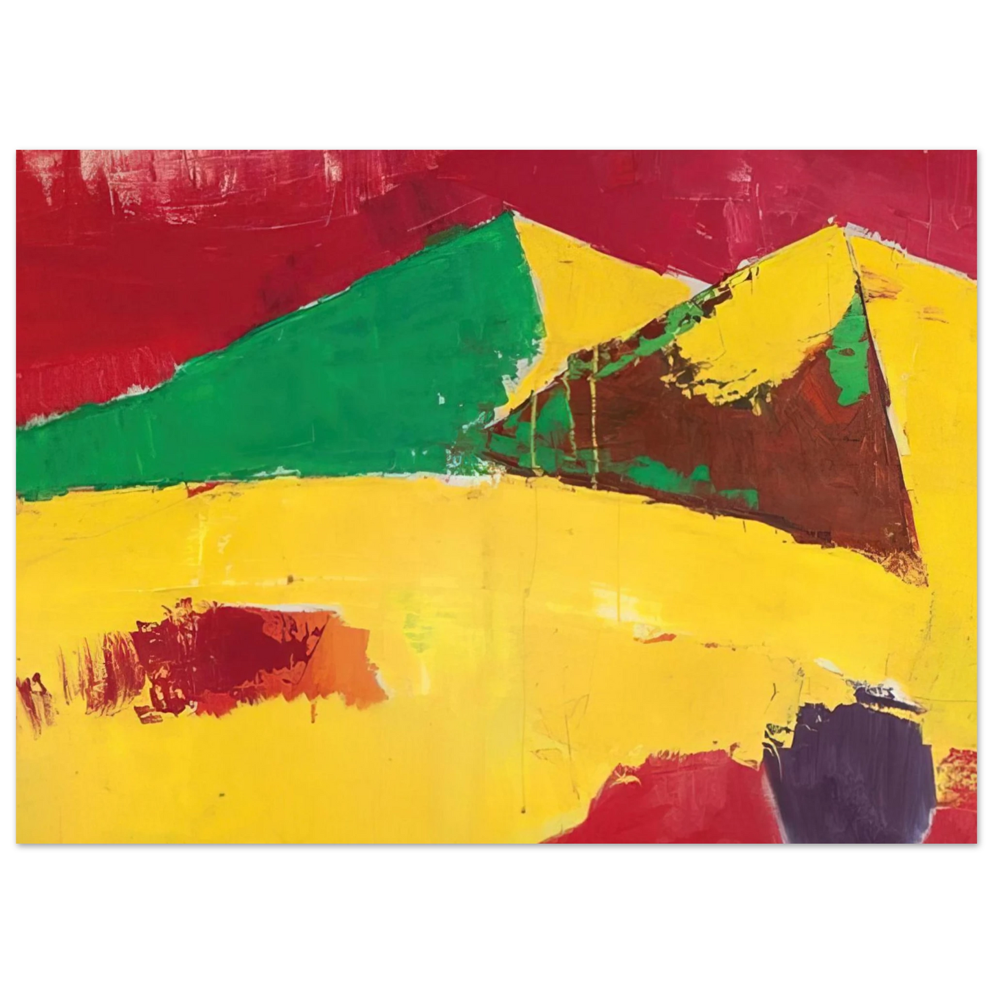 Nicolas de Stael - Sicile Agrigente - 1953 Fine Art Poster - 40x60 cm / 16x24 inches