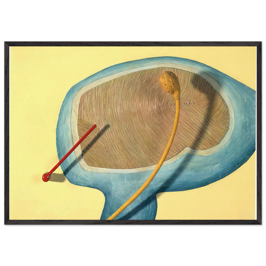 LEGS OF A WALKING BALL 1965 - Eva Hesse Framed Art Print – Black Wooden Frame - Default Title - -Framed Art Print