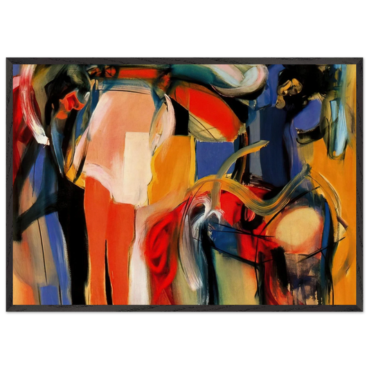 Autobiography - Abstract Expressionism - Miriam Schapiro Framed Art Print – Black Wooden Frame - Default Title - -Framed Art Print