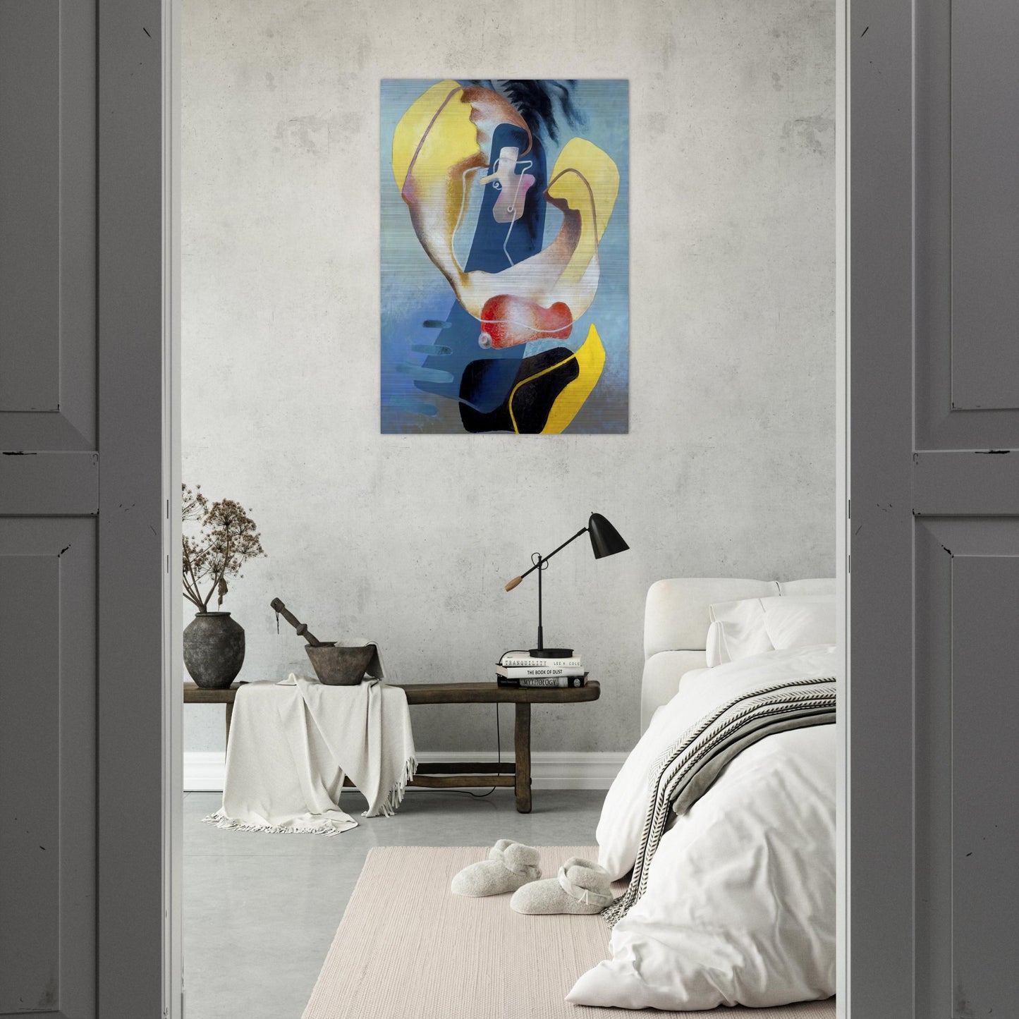 FIGURA NELLO SPAZIO I 1937 - Enrico Prampolini Brushed Aluminum Print - 70x100 cm / 28x40 inches | Enrico Prampolini Aluminum Print | Enrico Prampolini Prints