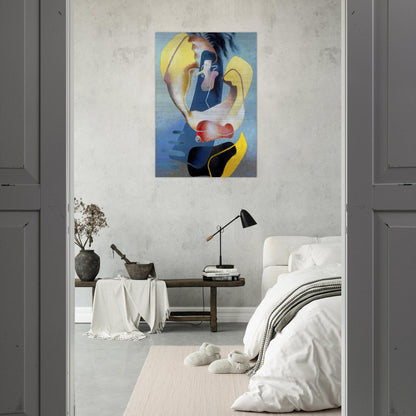 FIGURA NELLO SPAZIO I 1937 - Enrico Prampolini Brushed Aluminum Print - 70x100 cm / 28x40 inches | Enrico Prampolini Aluminum Print | Enrico Prampolini Prints