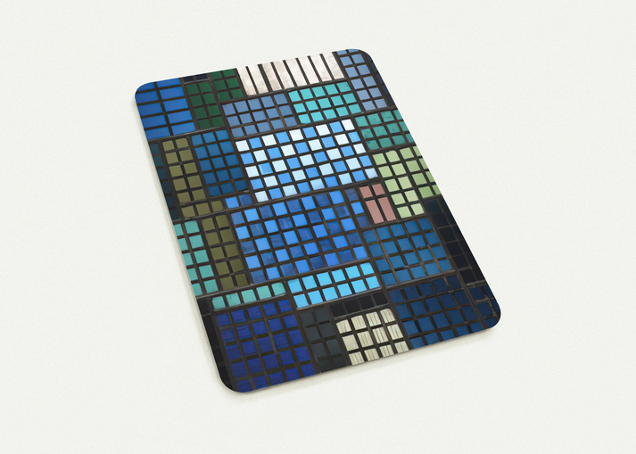 PARK 1924 By Josef Albers Pack of 10 Post Cards | Josef Albers Post Cards | A6 (10.5 x 14.8 cm) - 4.1 x 5.8 inches