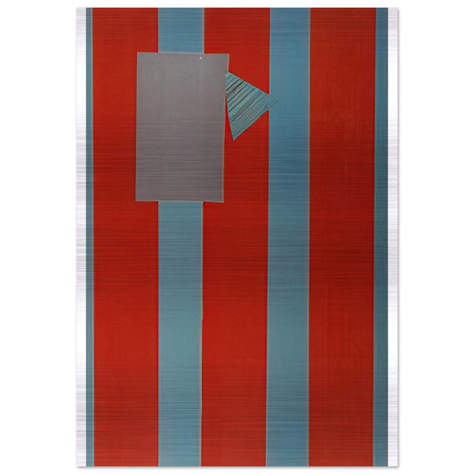 Castle Banner 5 - Sam Gilliam Brushed Aluminum Print - 70x100 cm / 28x40 inches | Sam Gilliam Aluminum Print | Sam Gilliam Prints