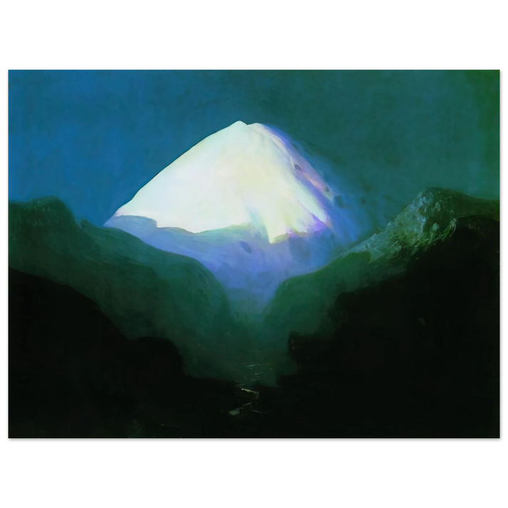 Arkhyp Kuindzhi - Elbrus. Moonlit Night  75x100 cm / 30x40inches Fine Art Poster