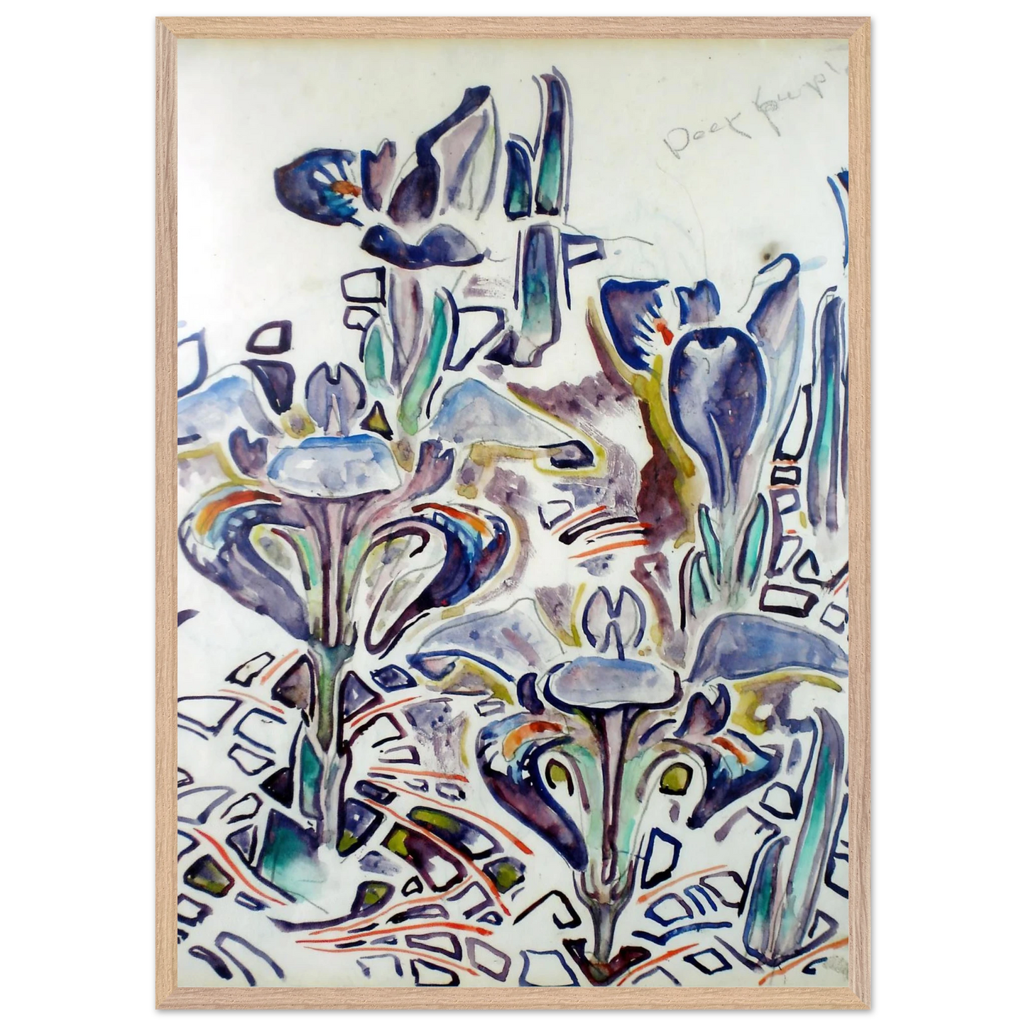 Walter Inglis Anderson - Walter Anderson Wall art - 20x25 cm / 8x10 Inches - Premium Wooden Framed Poster With Fine Art Paper - Wood frame