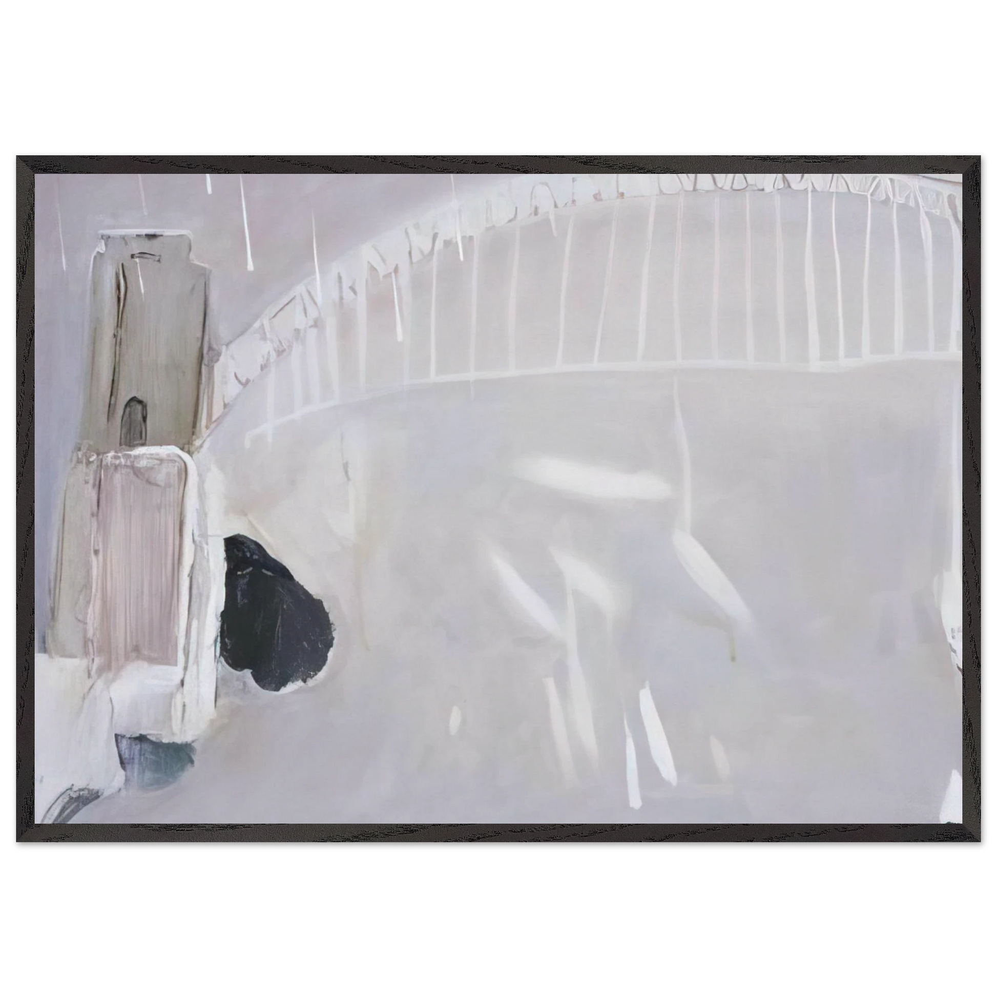 Lavender Bay in the Rain - Neo-Expressionism - Brett Whiteley Framed Art Print – Black Wooden Frame - Default Title - -Framed Art Print