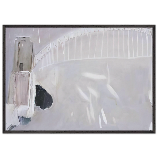 Lavender Bay in the Rain - Neo-Expressionism - Brett Whiteley Framed Art Print – Black Wooden Frame - Default Title - -Framed Art Print