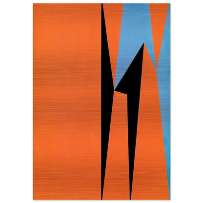 Dichotomic Organization - 1959 - Lorser Feitelson Brushed Aluminum Print - 70x100 cm / 28x40 inches | Lorser Feitelson Aluminum Print | Lorser Feitelson Prints