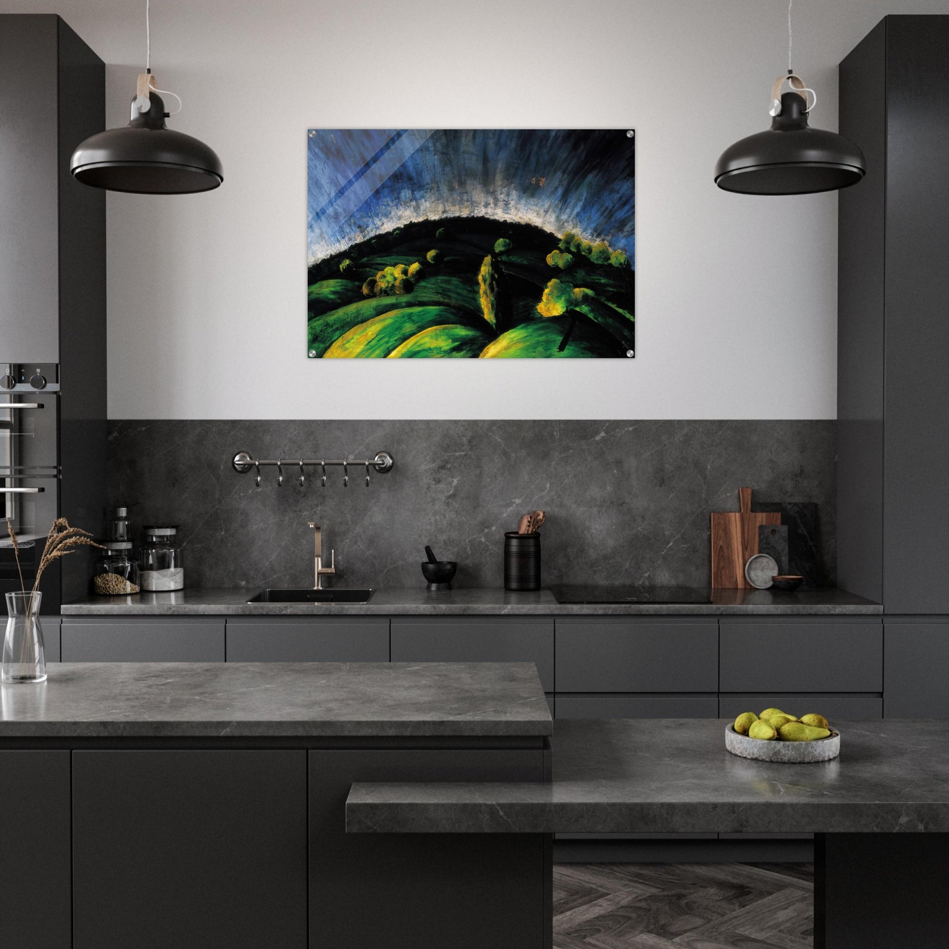 Mountains of Buda - Laszlo Moholy-Nagy Acrylic Print - 70x100 cm / 28x40″ inches