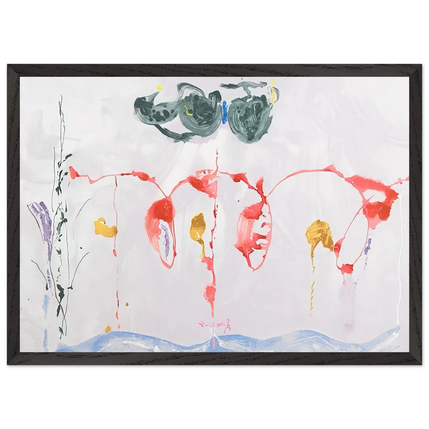Helen Frankenthaler - Aerie - 2009 Wall art - 60x80 cm / 24x32 inches - Fine Art Poster - -