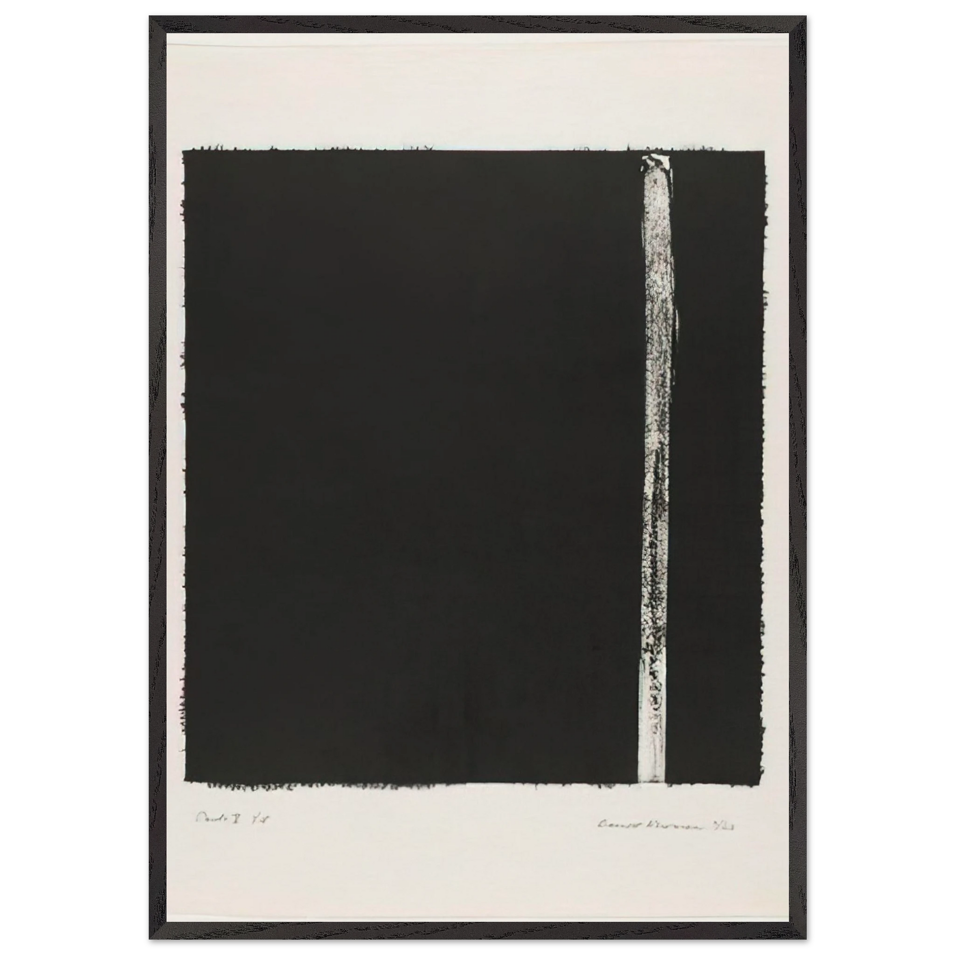 Canto V - Barnett Newman Framed Art Print – Black Wooden Frame - Default Title - -Framed Art Print