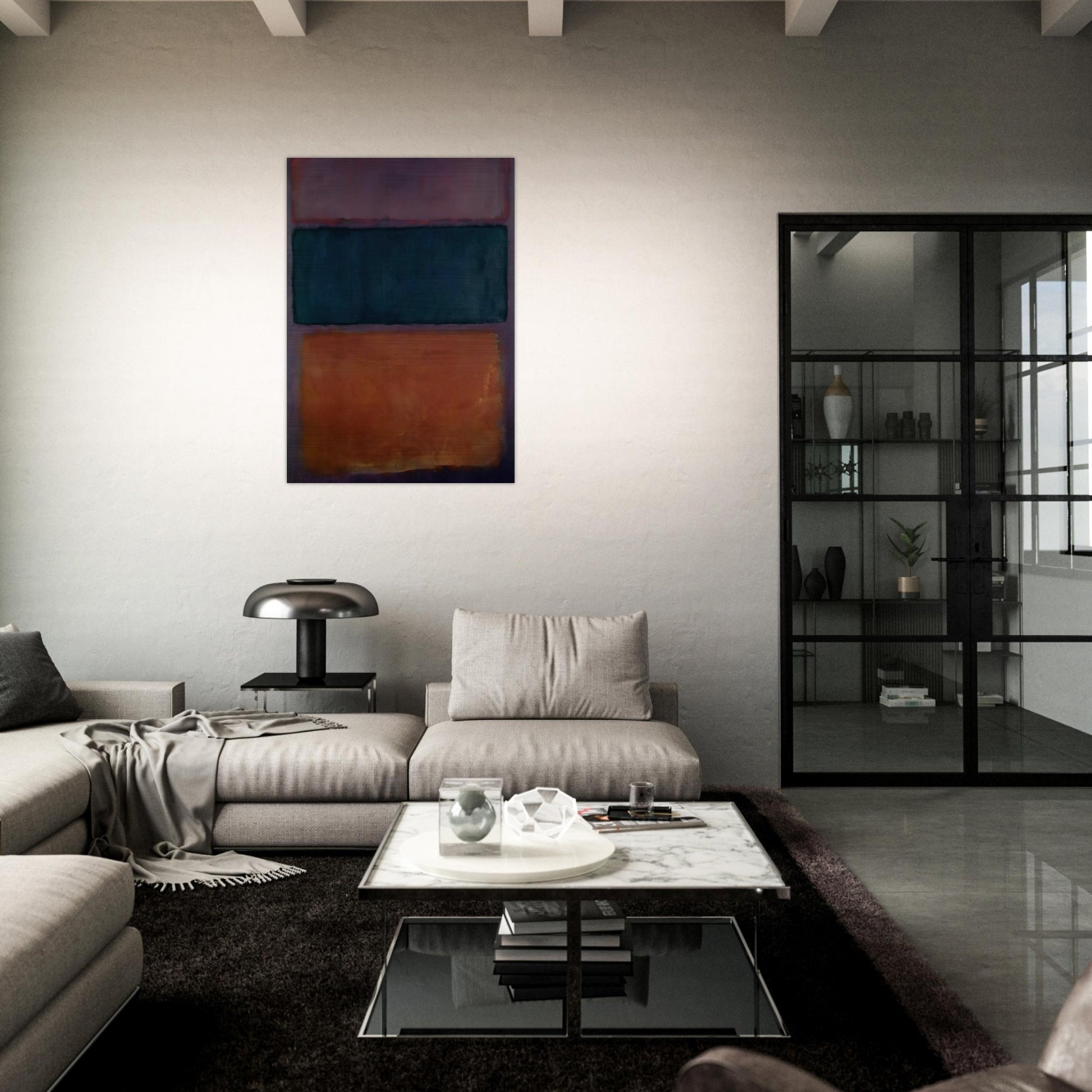 Untitled - 1963 - Mark Rothko Brushed Aluminum Print - 70x100 cm / 28x40 inches | Mark Rothko Aluminum Print | Mark Rothko Prints