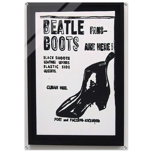 Beatle Boots - Andy Warhol Acrylic Print - 70x100 cm / 28x40″ inches