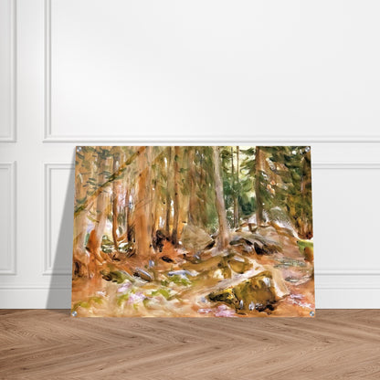 Pine Forest - John Singer Sargent Acrylic Print - 70x100 cm / 28x40″ inches