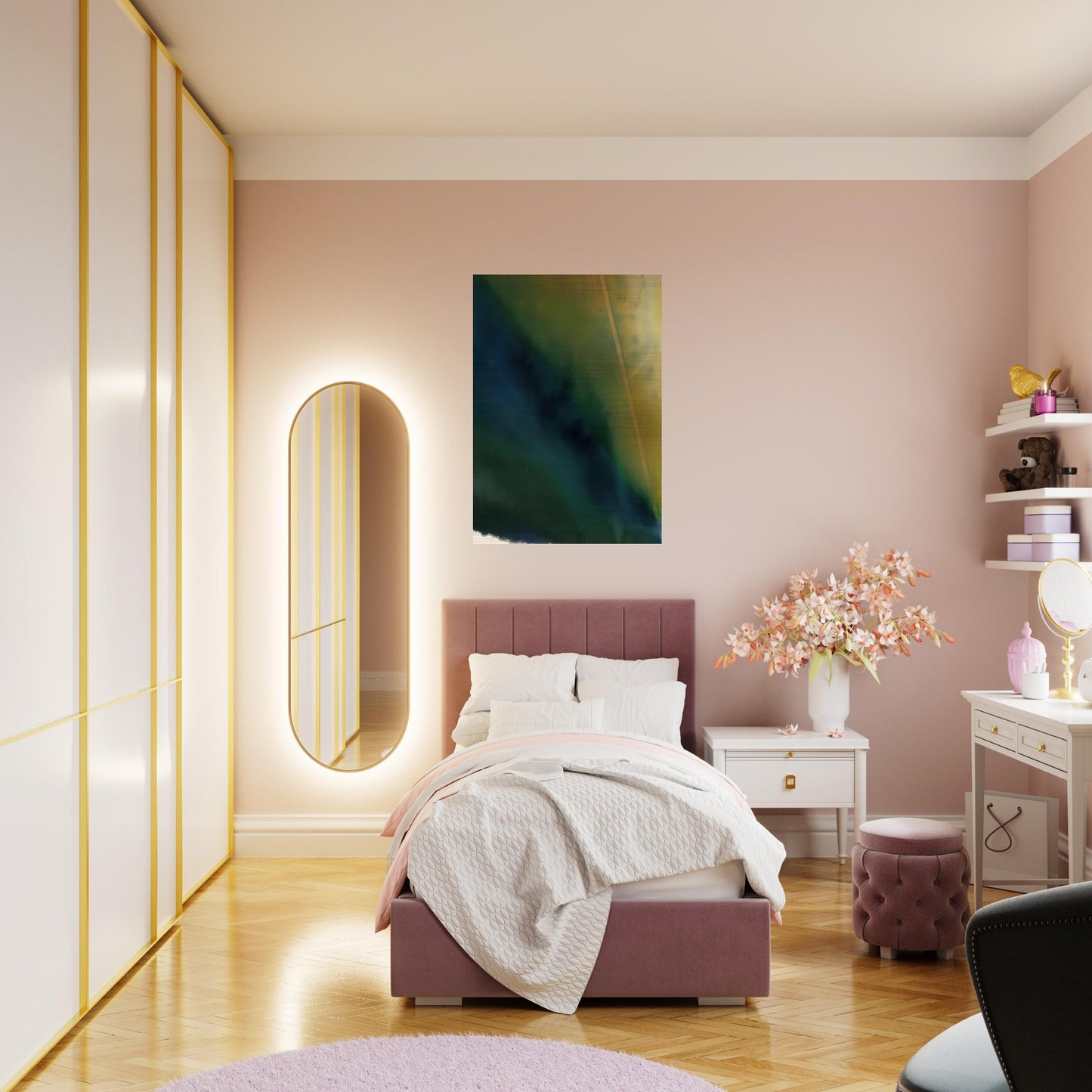 Light Fan - Sam Gilliam Brushed Aluminum Print - 70x100 cm / 28x40 inches | Sam Gilliam Aluminum Print | Sam Gilliam Prints