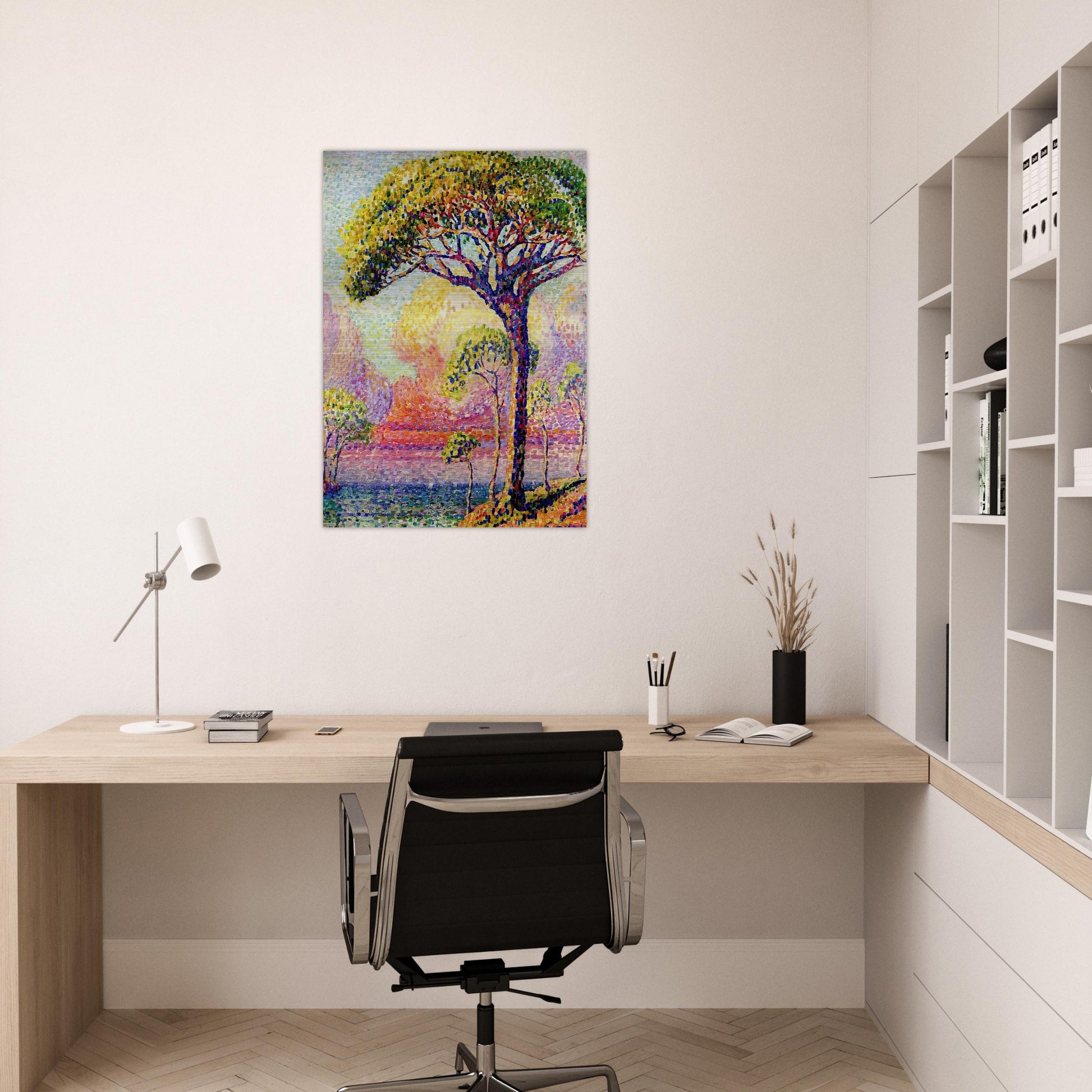 A Pine Tree - Henri-Edmond Cross Brushed Aluminum Print - 70x100 cm / 28x40 inches | Henri-Edmond Cross Aluminum Print | Henri-Edmond Cross Prints