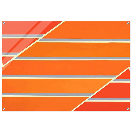 Orange Time - 1965 - Larry Zox Acrylic Print - 70x100 cm / 28x40″ inches