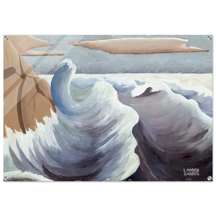 Shoreline - Art Nouveau Modern - Lawren Harris Acrylic Print - 70x100 cm / 28x40″ inches