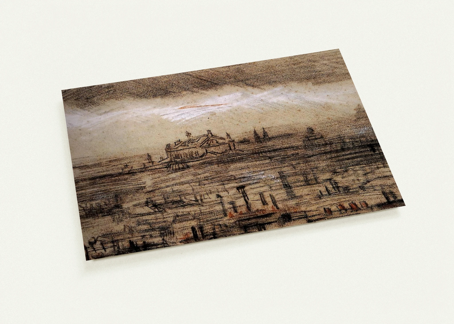 A View of Paris with the Op By Vincent van Gogh Pack of 10 Post Cards | Vincent van Gogh Post Cards | A6 (10.5 x 14.8 cm) - 4.1 x 5.8 inches
