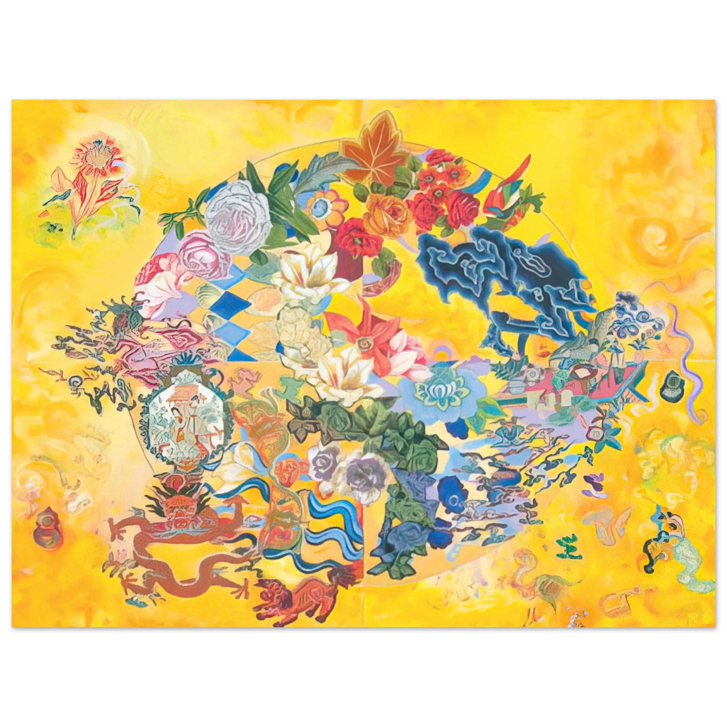 Miriam Schapiro - Asian Rendezvous - PD Pattern and Decoration Fine Art Poster - Default Title