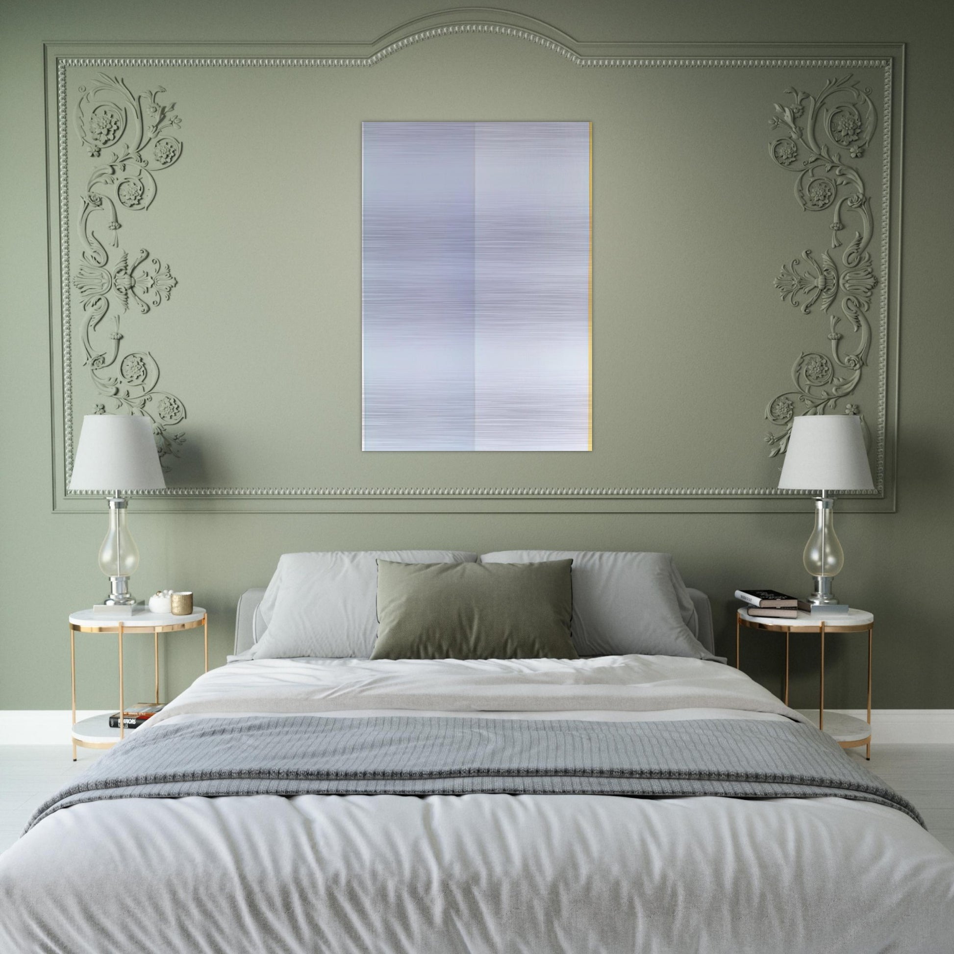 Homage to Newman II - 1979 - Gene Davis Brushed Aluminum Print - 70x100 cm / 28x40 inches | Gene Davis Aluminum Print | Gene Davis Prints