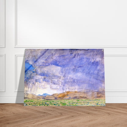 Thunderstorm on the Oregon Trail - Childe Hassam Acrylic Print - 70x100 cm / 28x40″ inches
