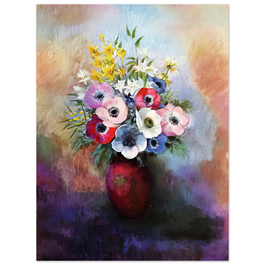 Odilon Redon - ANEMONES Fine Art Poster - Default Title
