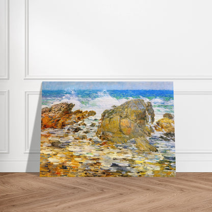 Surf, Appledore - Childe Hassam Brushed Aluminum Print - 70x100 cm / 28x40 inches | Childe Hassam Aluminum Print | Childe Hassam Prints