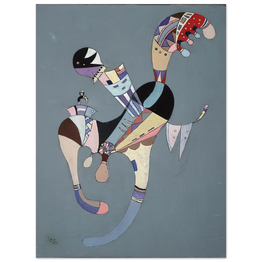 Wassily Kandinsky - A FLOATING FIGURE 1942 Fine Art Poster - Default Title