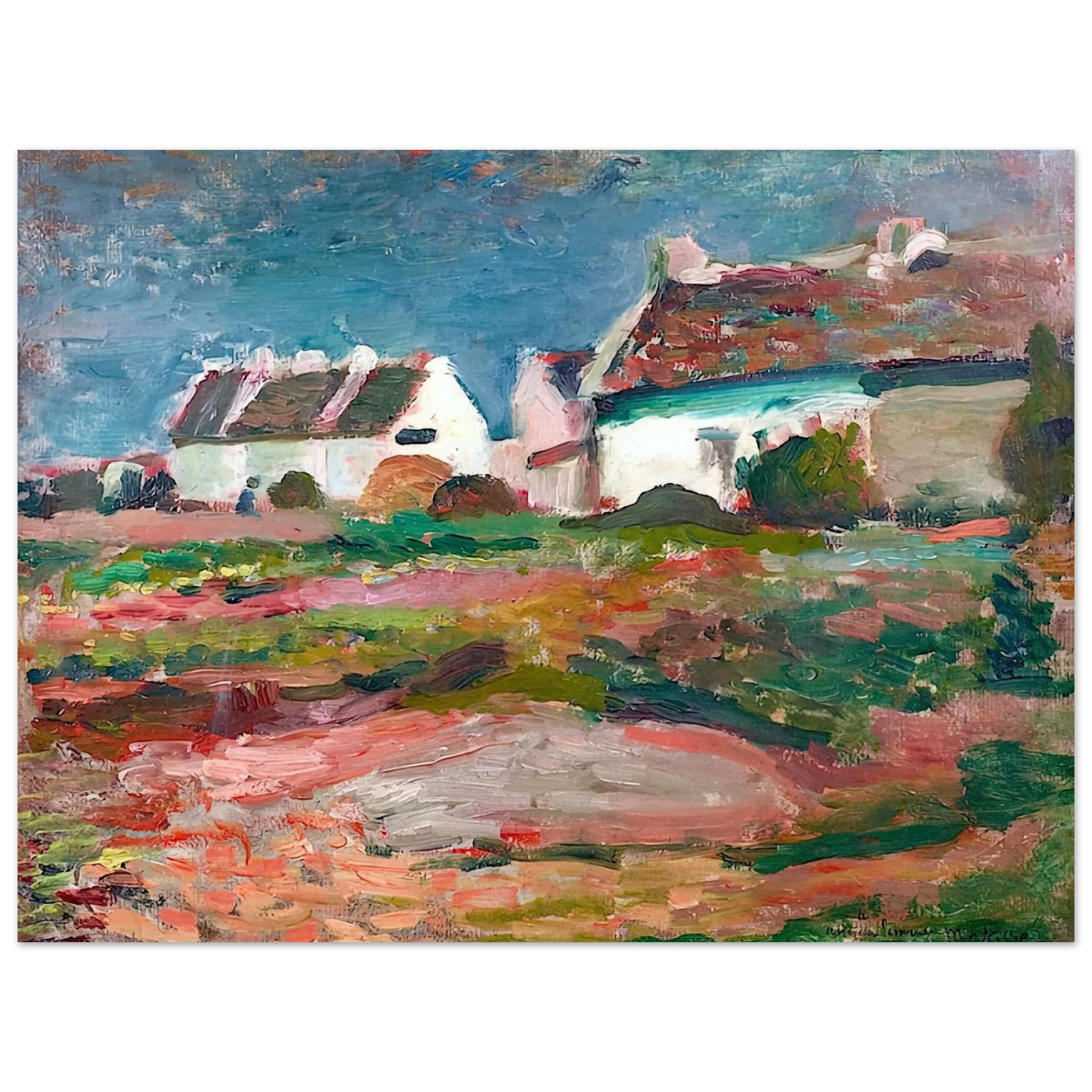 Henri Matisse - MAISONS A KERVILAHOUEN BELLE ILE 1896 Fine Art Poster - Default Title