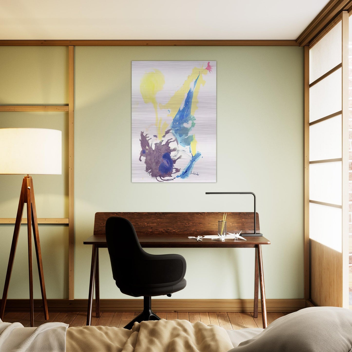 Moving Day - 1961 - Helen Frankenthaler Brushed Aluminum Print - 70x100 cm / 28x40 inches | Helen Frankenthaler Aluminum Print | Helen Frankenthaler Prints