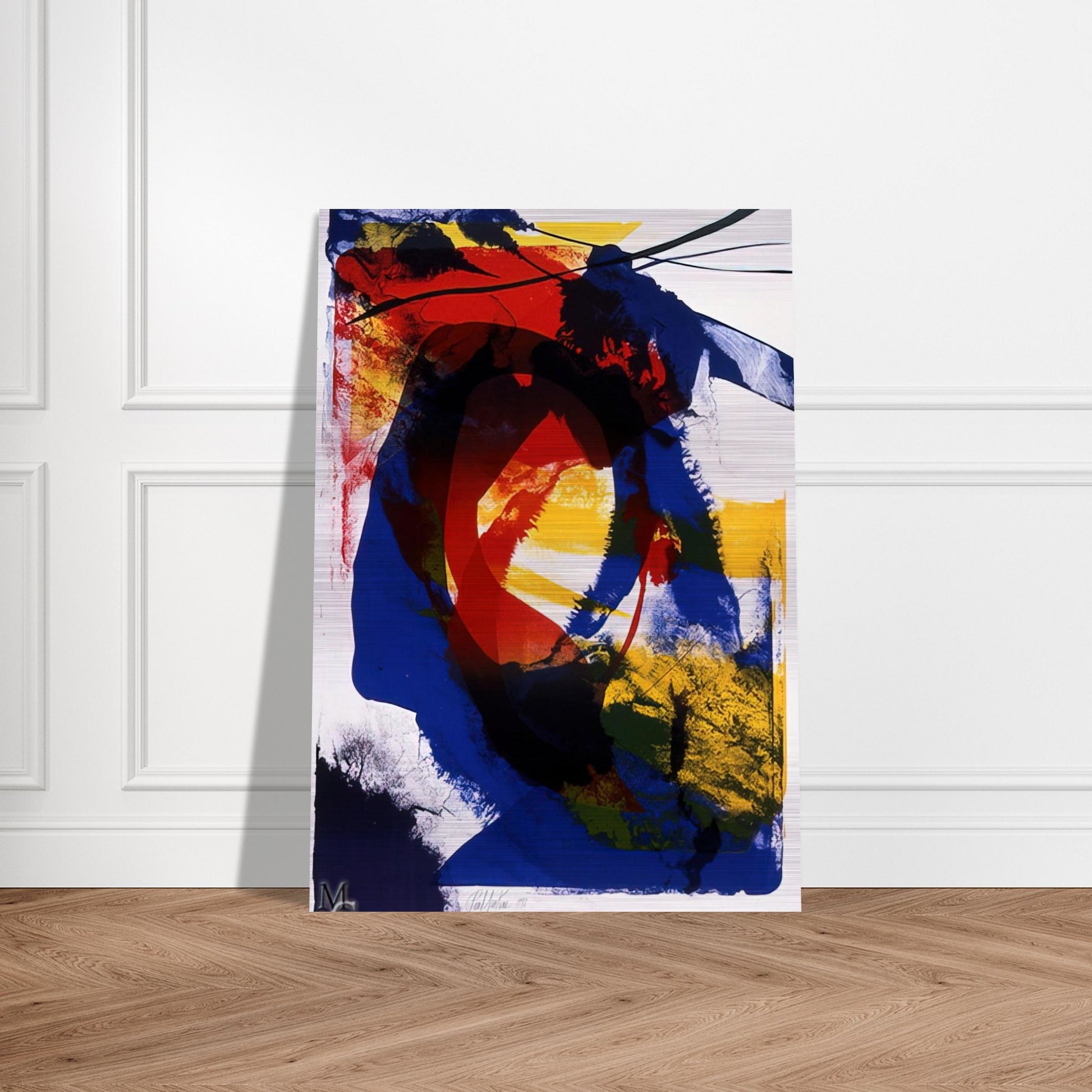 Distance Finding Mozart - 1992 - Paul Jenkins Brushed Aluminum Print - 70x100 cm / 28x40 inches | Paul Jenkins Aluminum Print | Paul Jenkins Prints