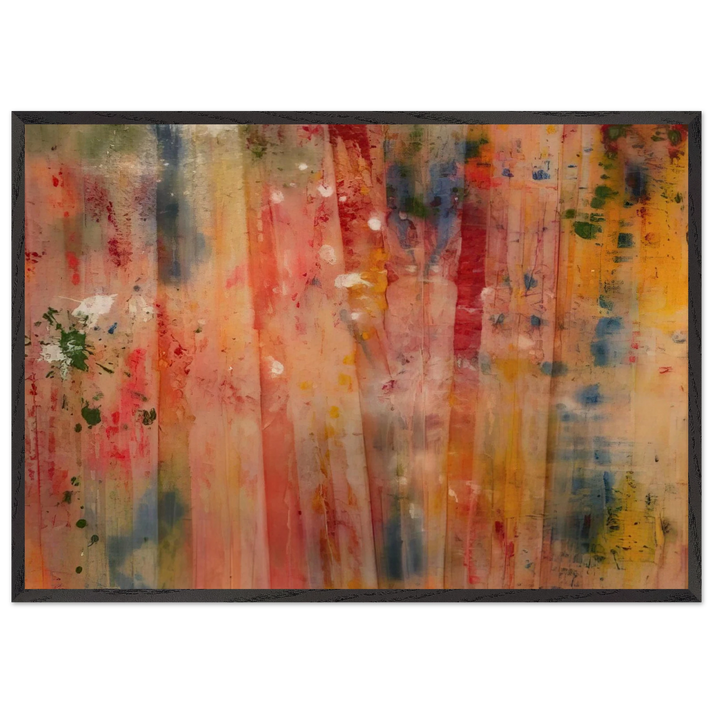 Lady Day II - Sam Gilliam 70x100 cm / 28x40 inches Framed Art Print – Black Wooden Frame