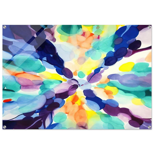 Lavender High - Alice Baber Acrylic Print - 70x100 cm / 28x40″ inches