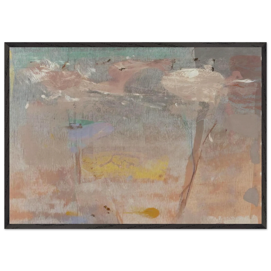 Monotype I - 1981 - Helen Frankenthaler 70x100 cm / 28x40 inches Framed Art Print – Black Wooden Frame