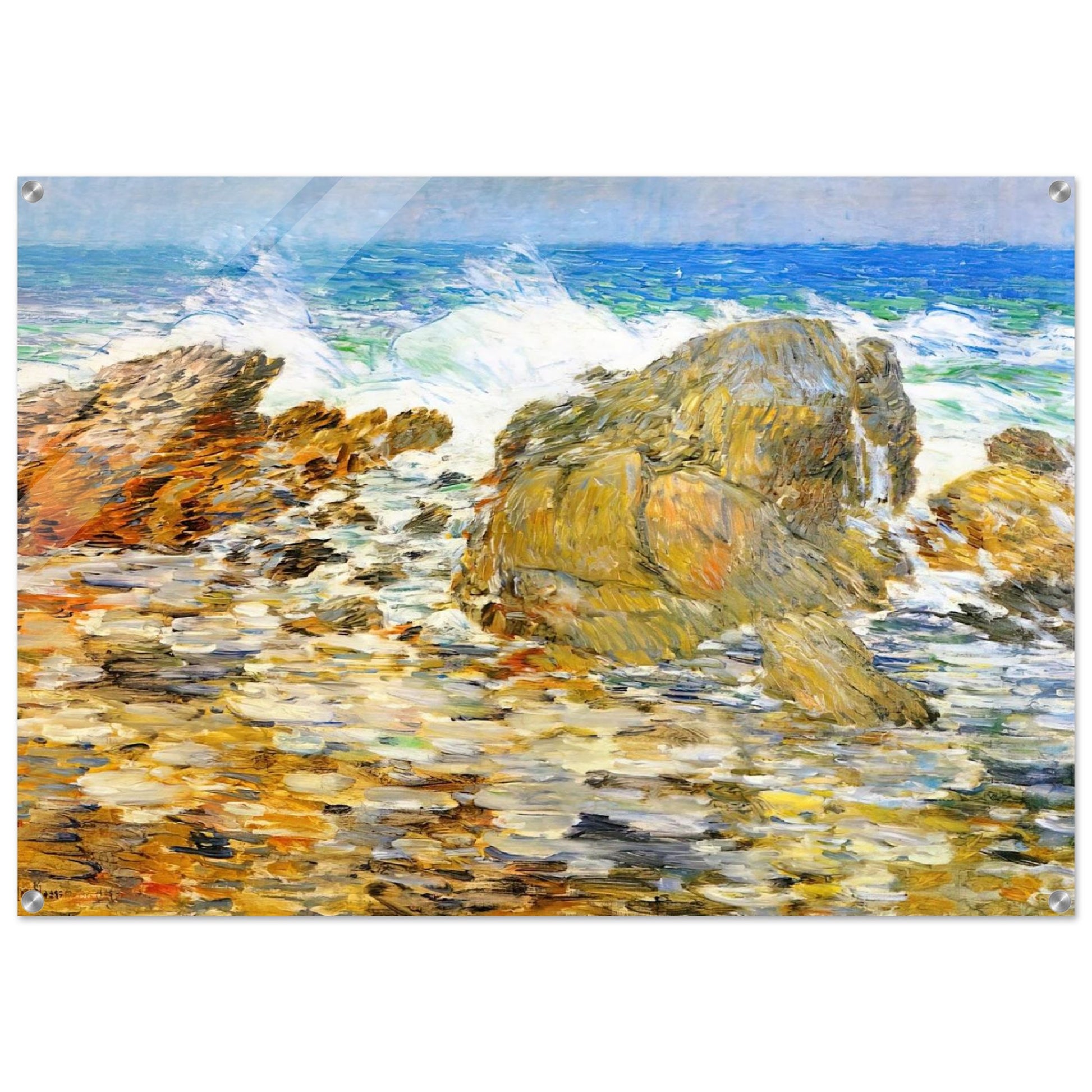 Surf, Appledore - Childe Hassam Acrylic Print - 70x100 cm / 28x40″ inches
